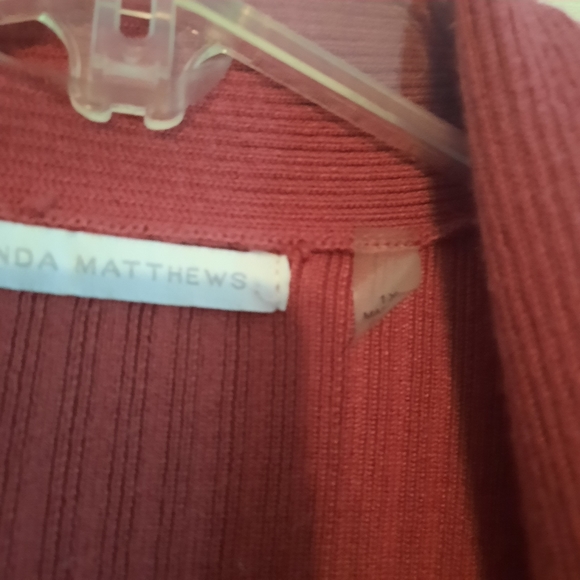 Linda Matthew Pink Sweater Cardigan Size 1x  *BOGO* - Picture 2 of 4